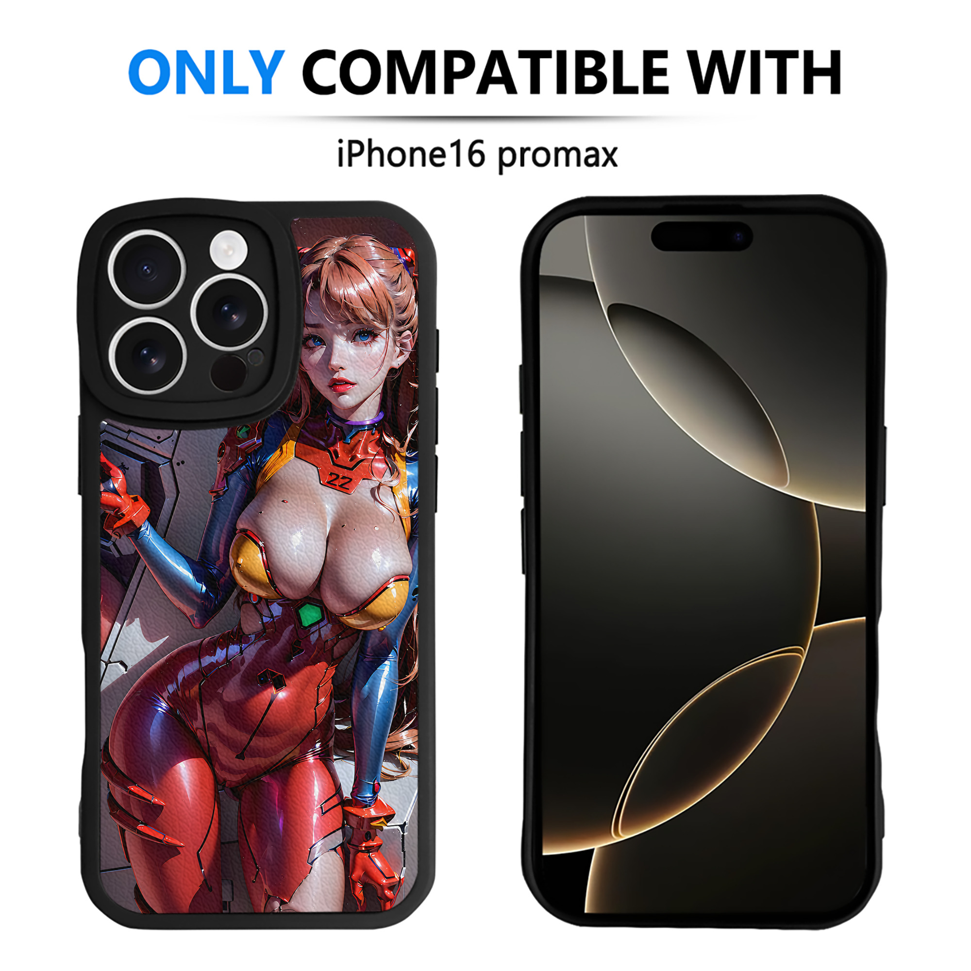 （画像用） EVA 新世紀エヴァンゲリオン 【iPhone 16シリーズ対応】シリコンスマホケース（レザー調） 材質：シリコン